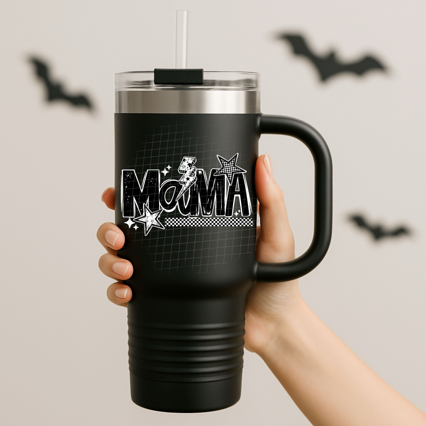 Mama with white stars UV DTF