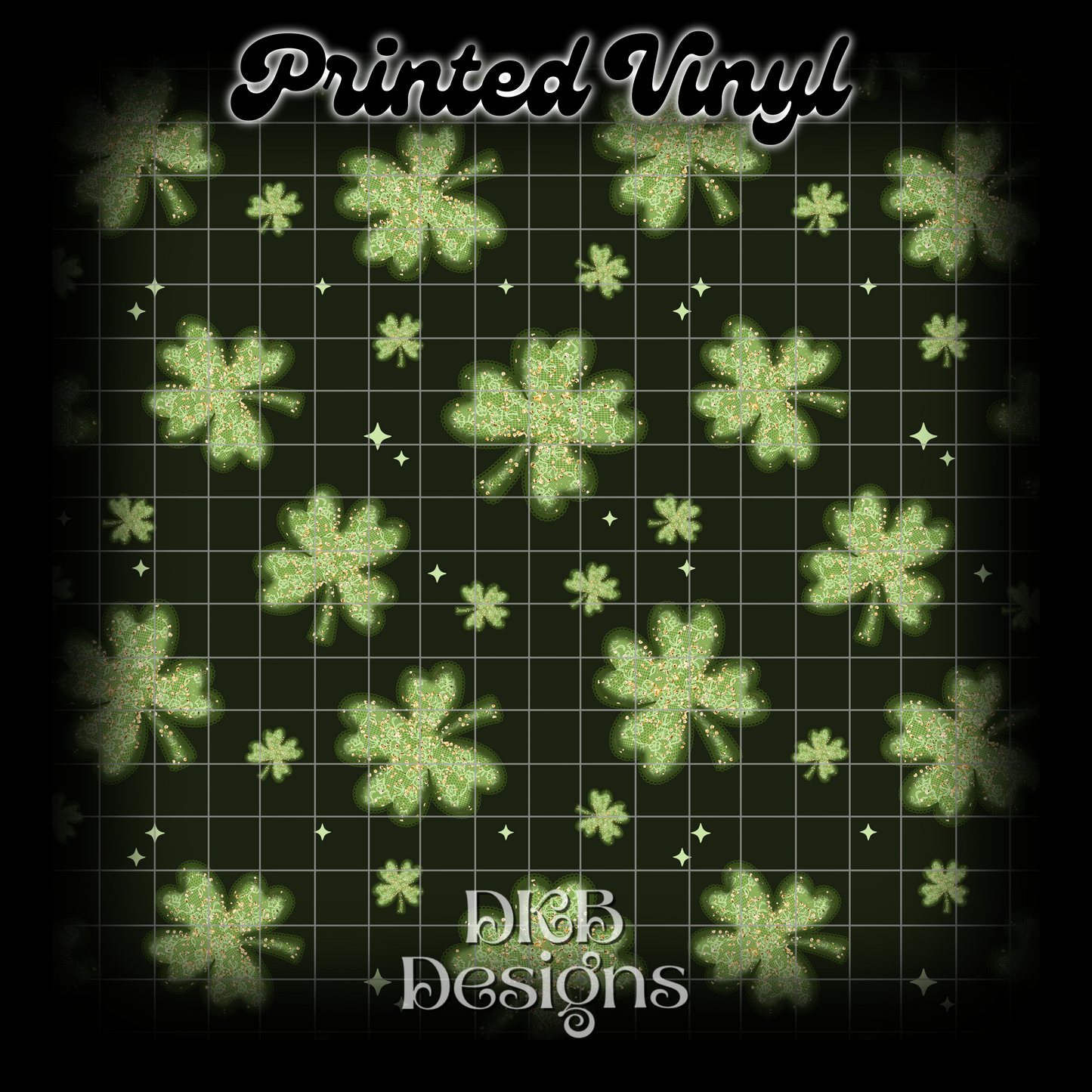 Sparkle lace shamrocks Vinyl