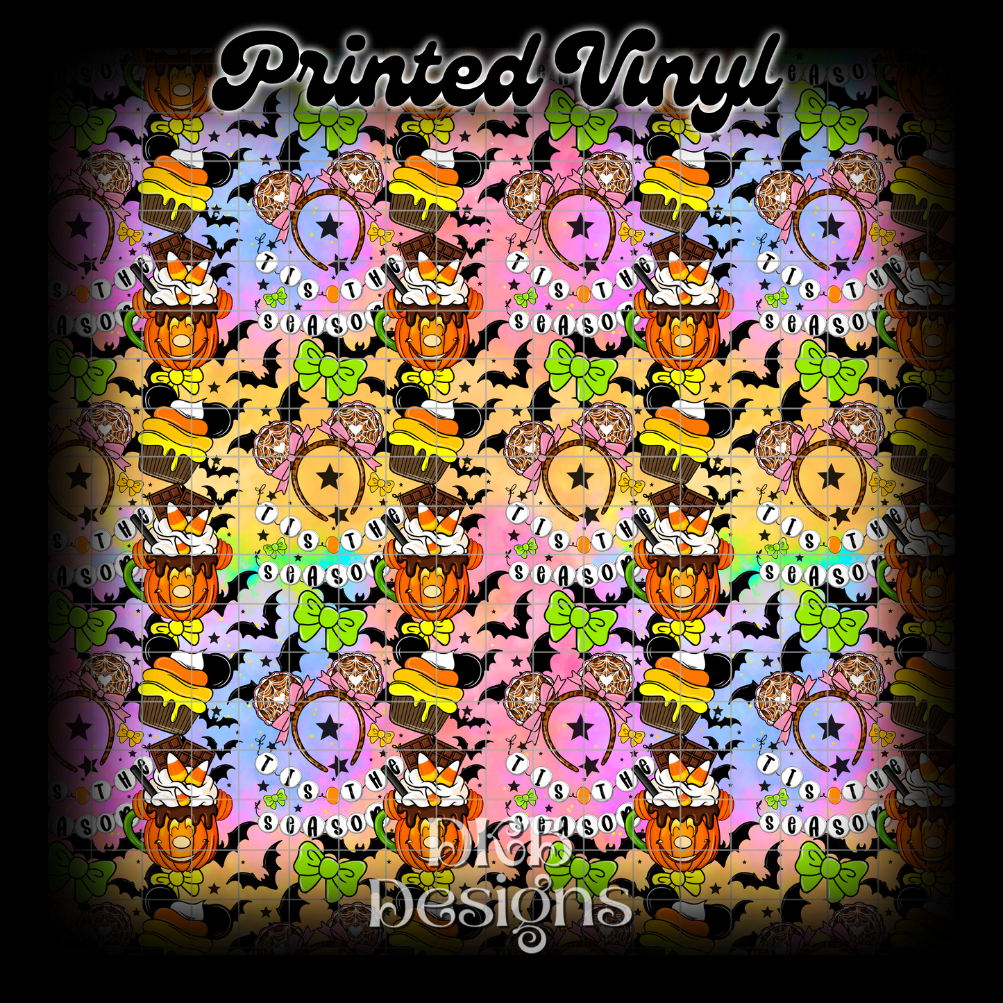 Tis the season Halloween Printed Vinyl