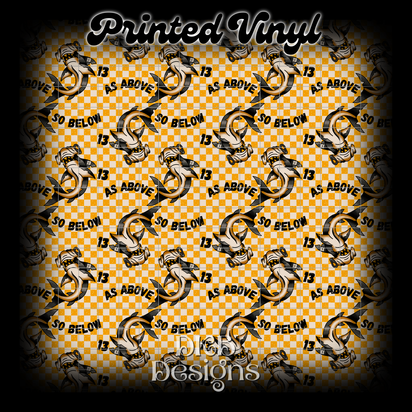 As above so below Printed Vinyl