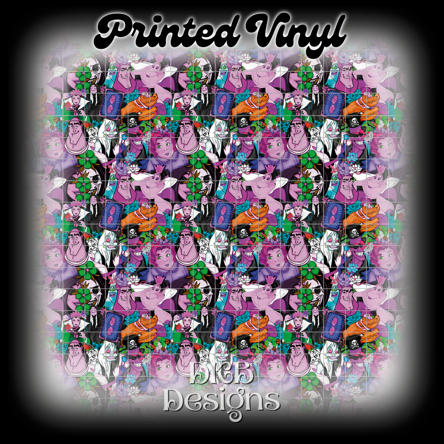 Villian collab mashup 2 Printed Vinyl