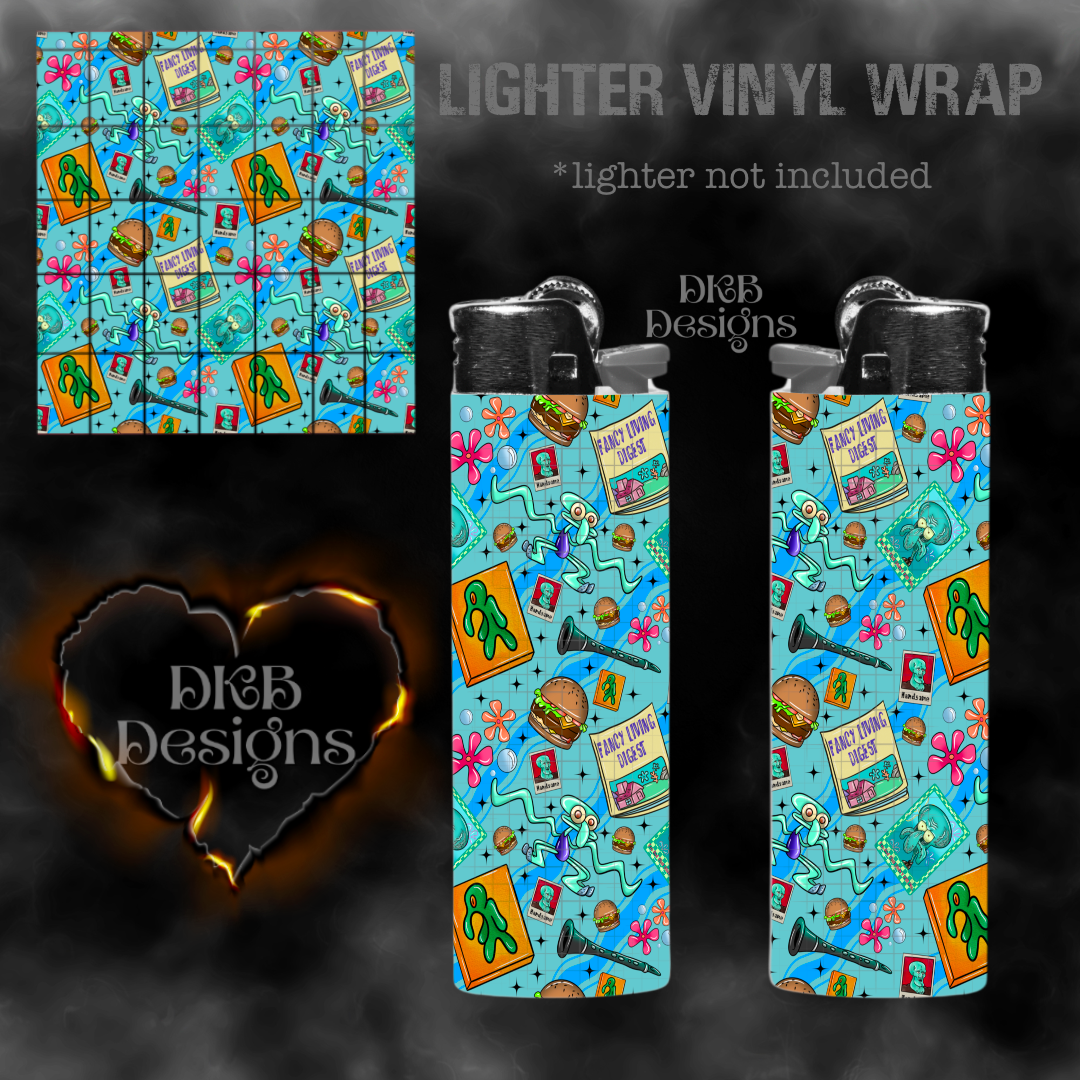Squid lighter vinyl wrap