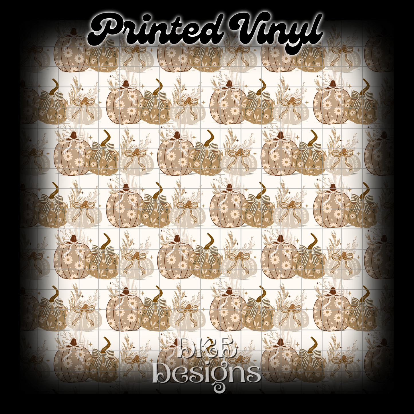 Fall pumpkin Printed Vinyl