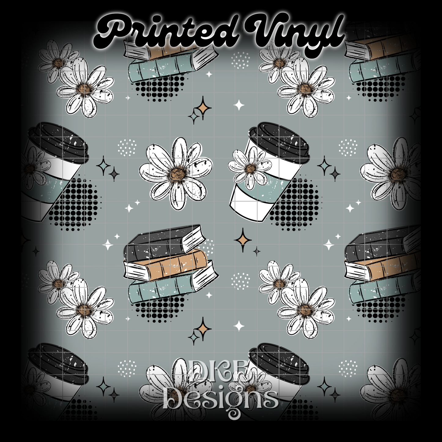 Books and coffee Vinyl