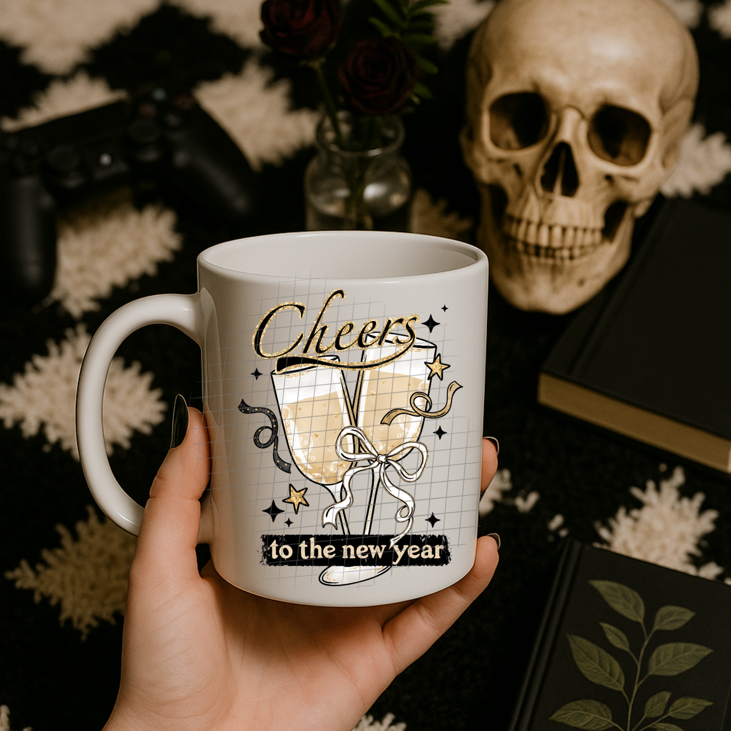 Cheers New Year UV DTF