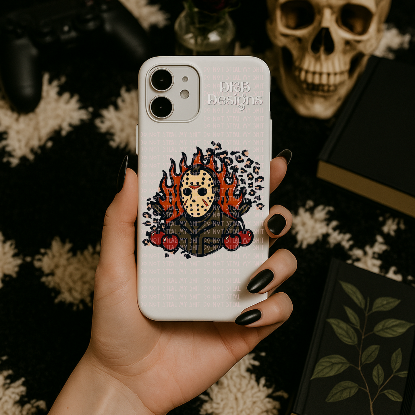 Leopard cherry UV DTF