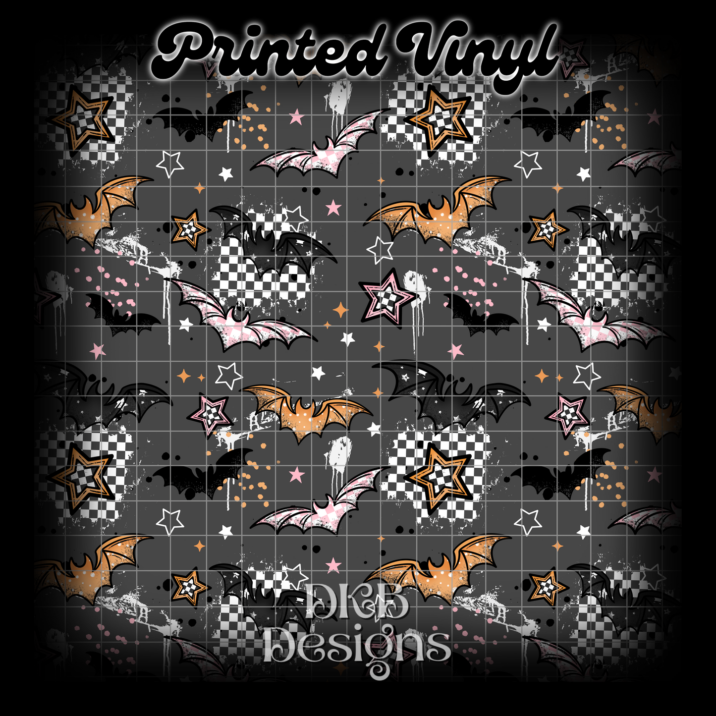 Grunge patterned bats Vinyl
