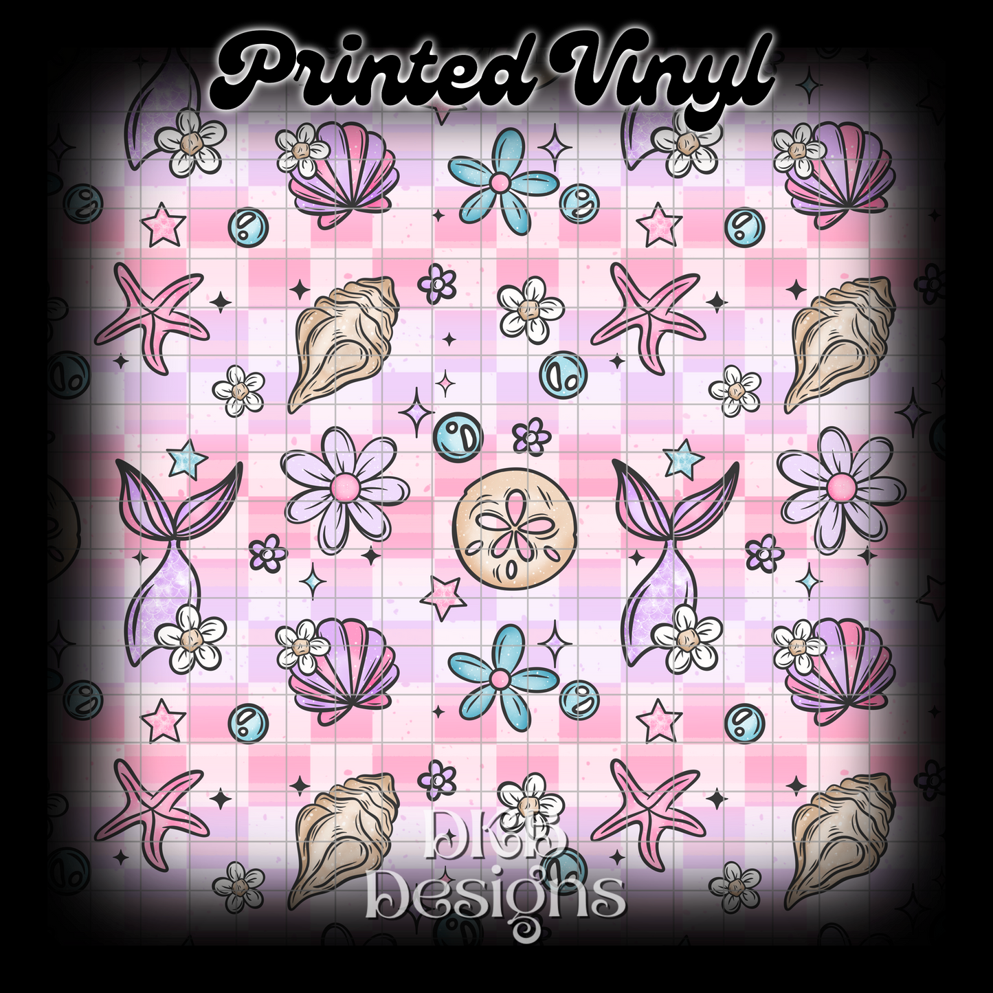 Mermaid florals Vinyl