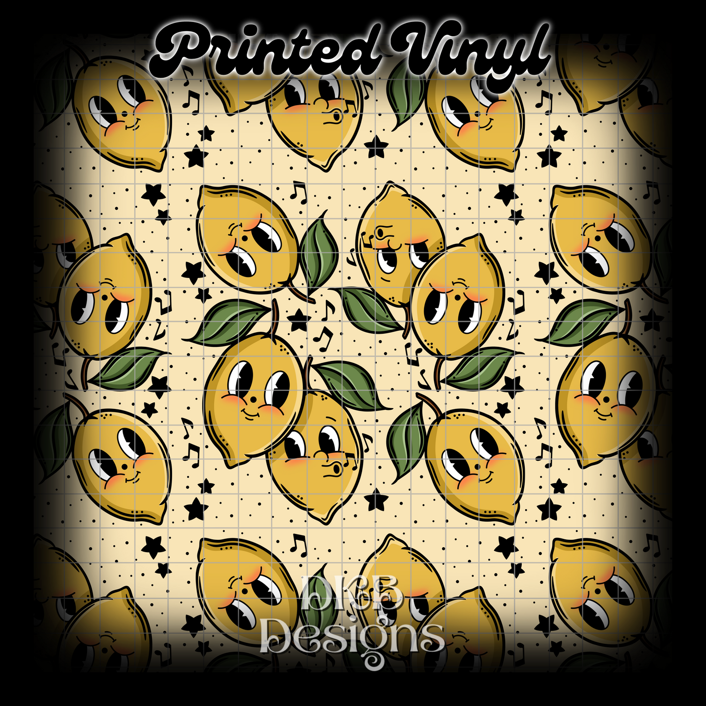 Lemon Printed Vinyl