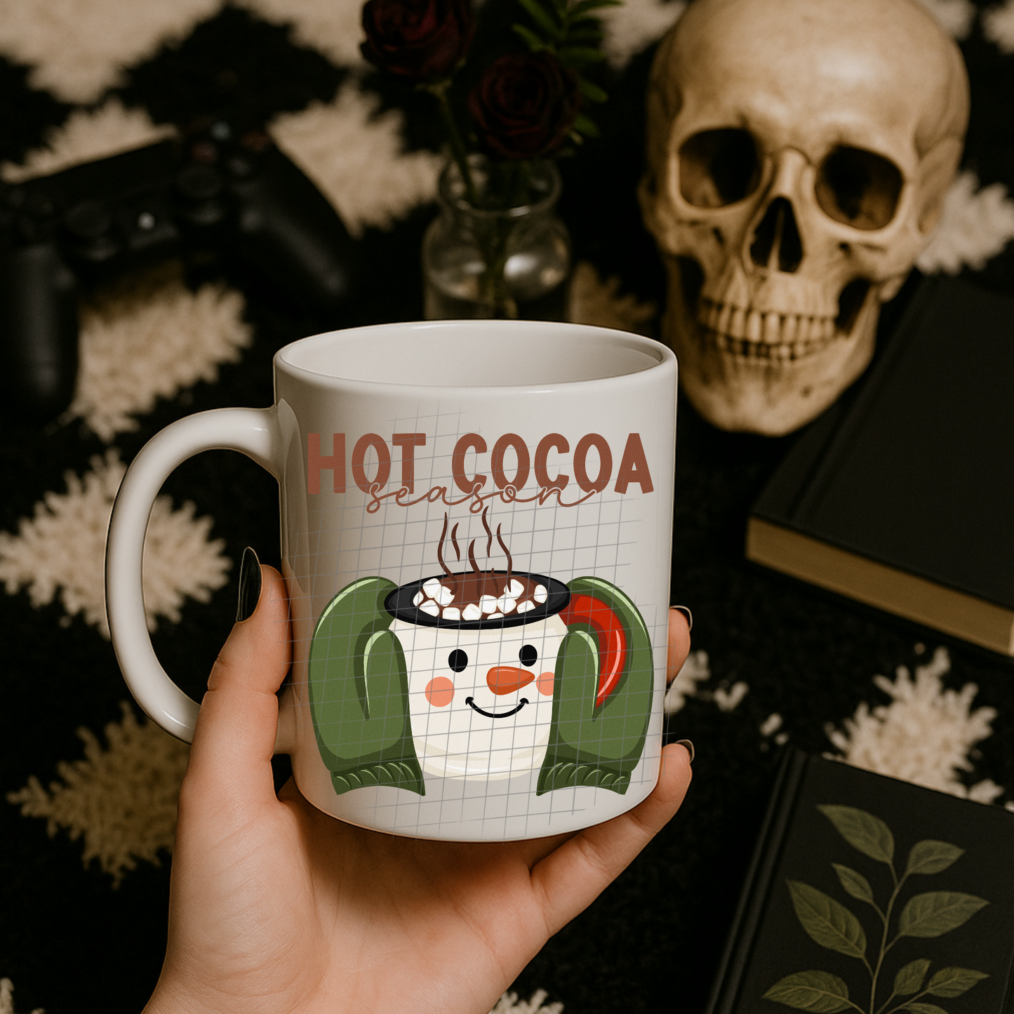 Hot cocoa season brown UV DTF