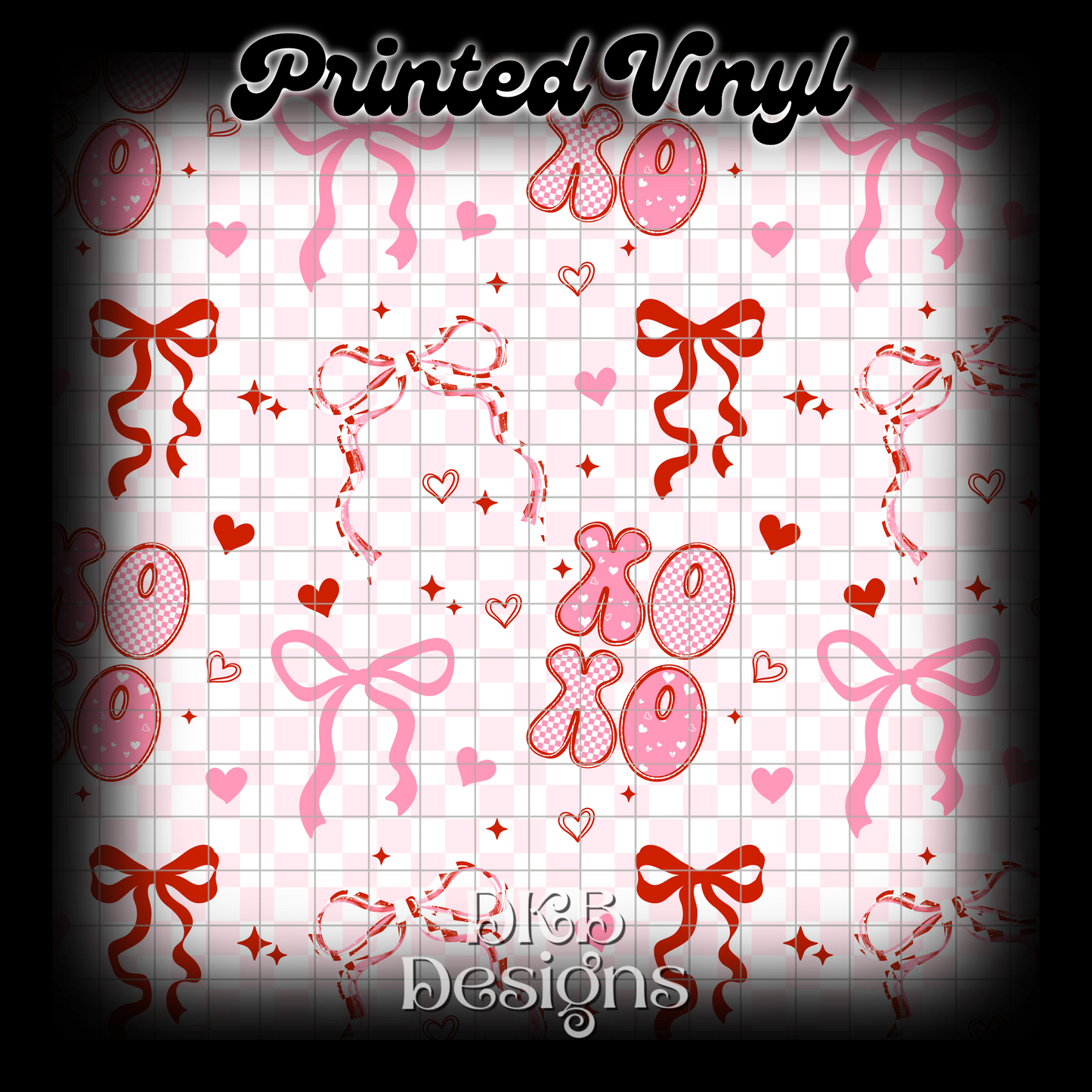 Xoxo bows Vinyl