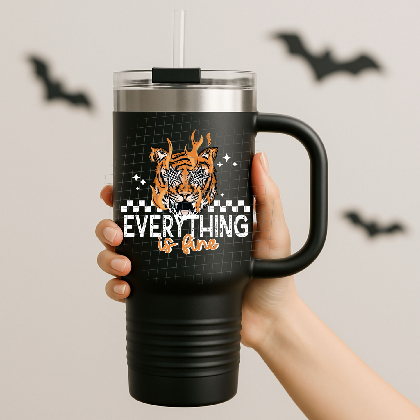 Everything is fine white UV DTF