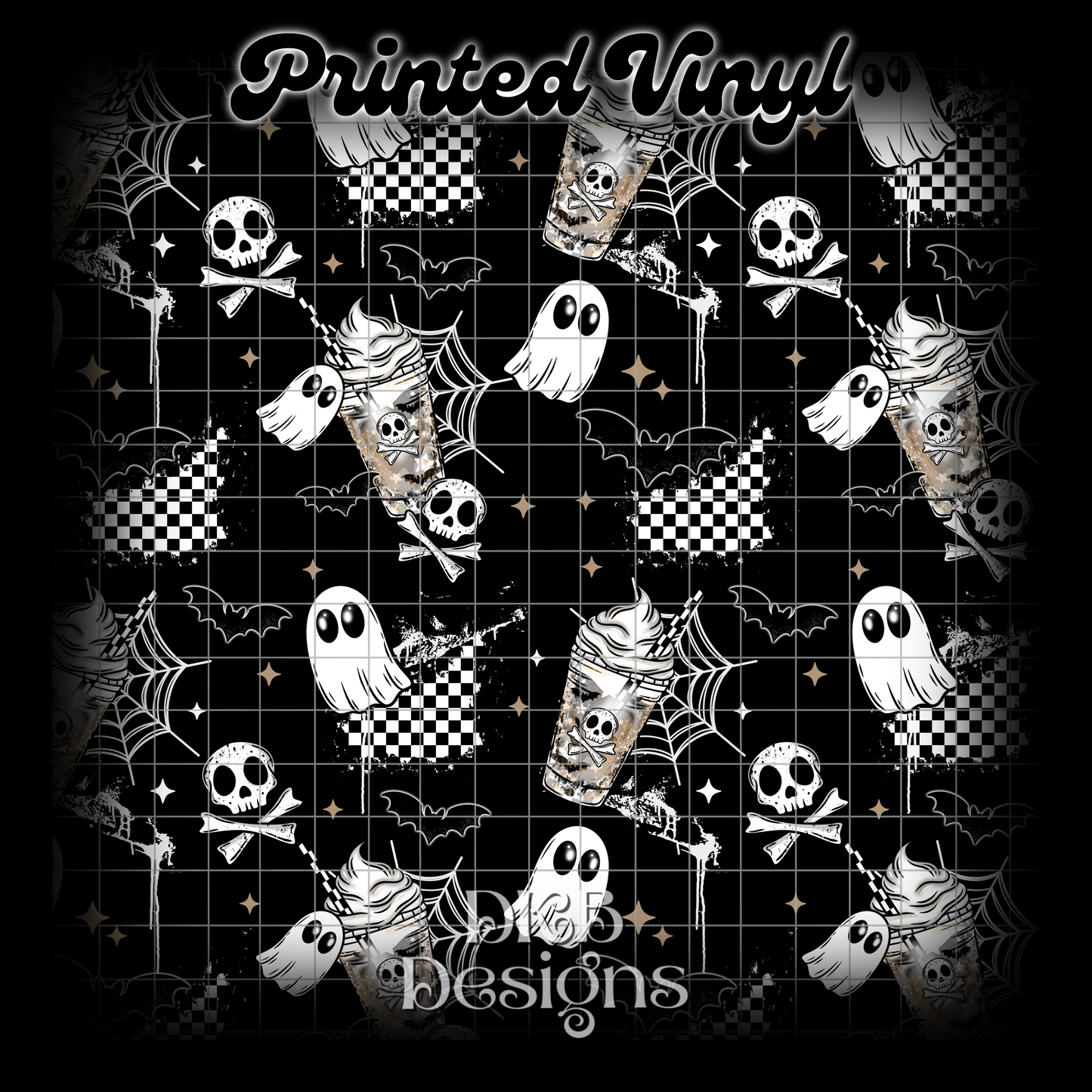 Skull ghost coffee Vinyl