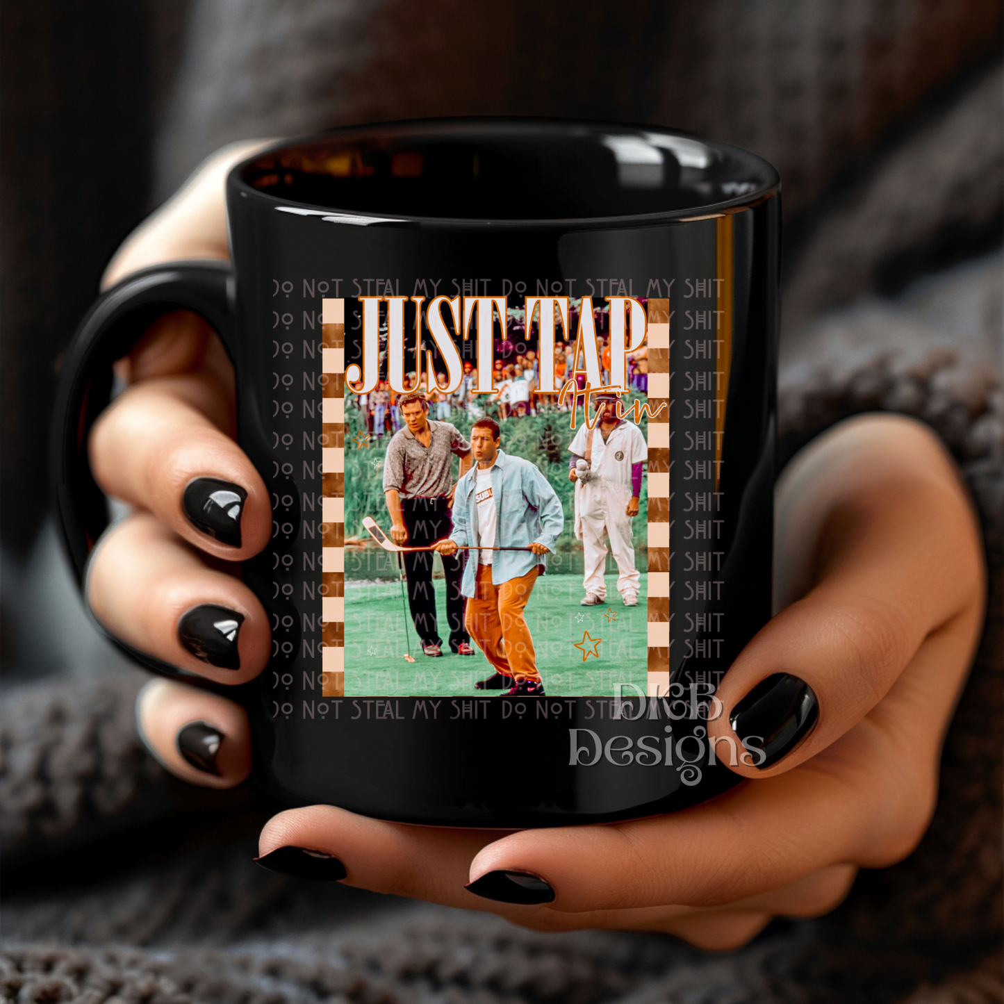 Just tap it in UV DTF