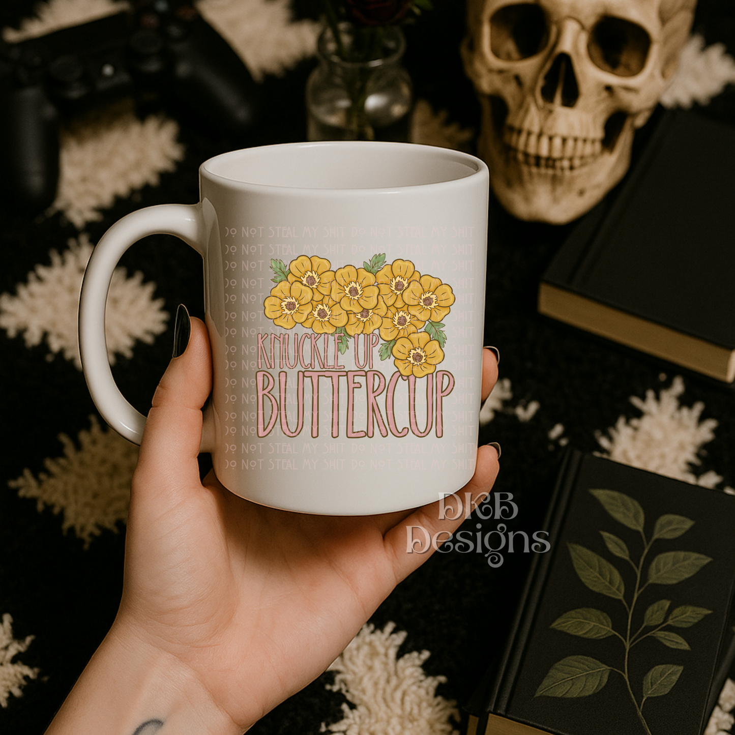 Knuckle up buttercup UV DTF