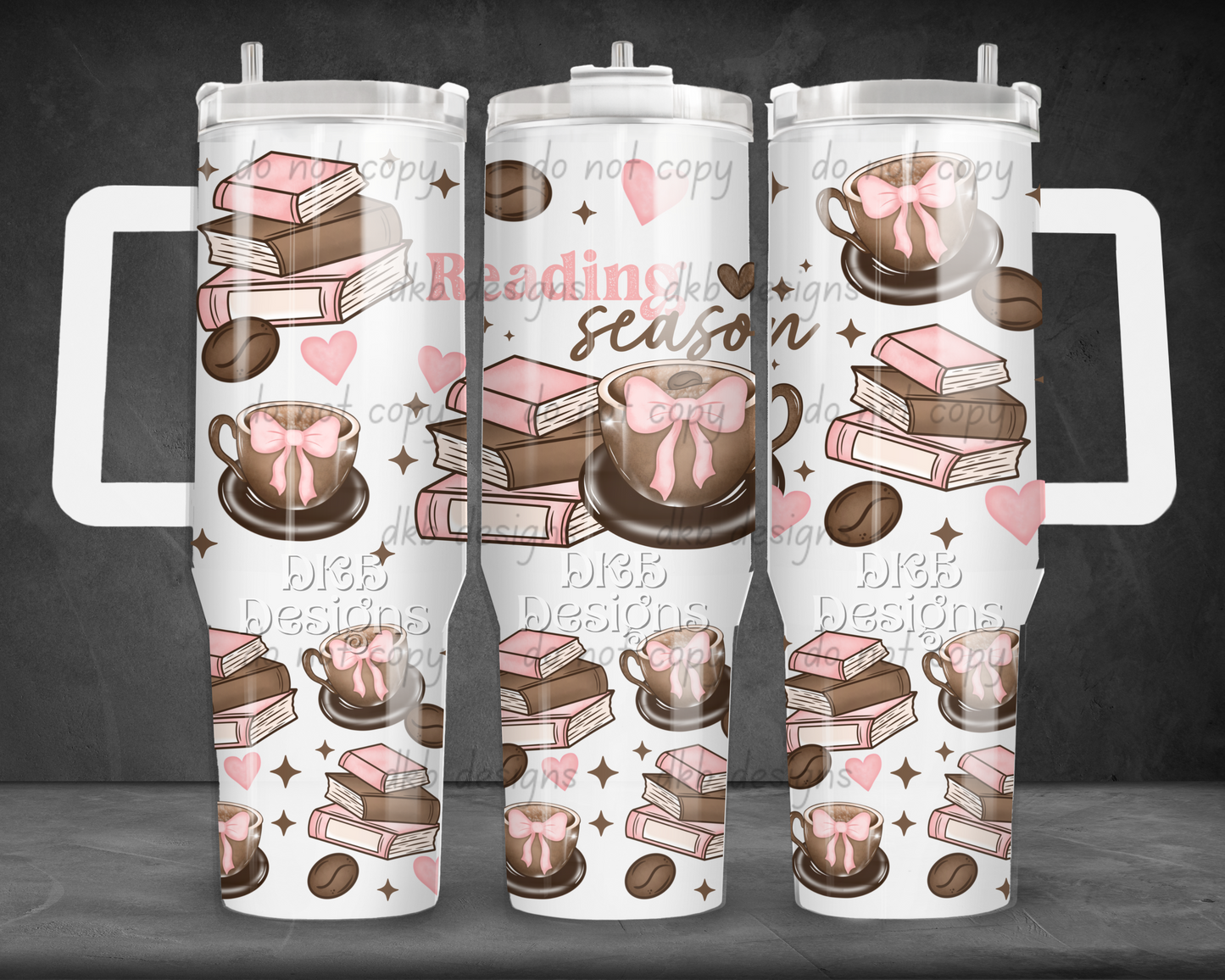 Reading season 40oz Tumbler UV DTF