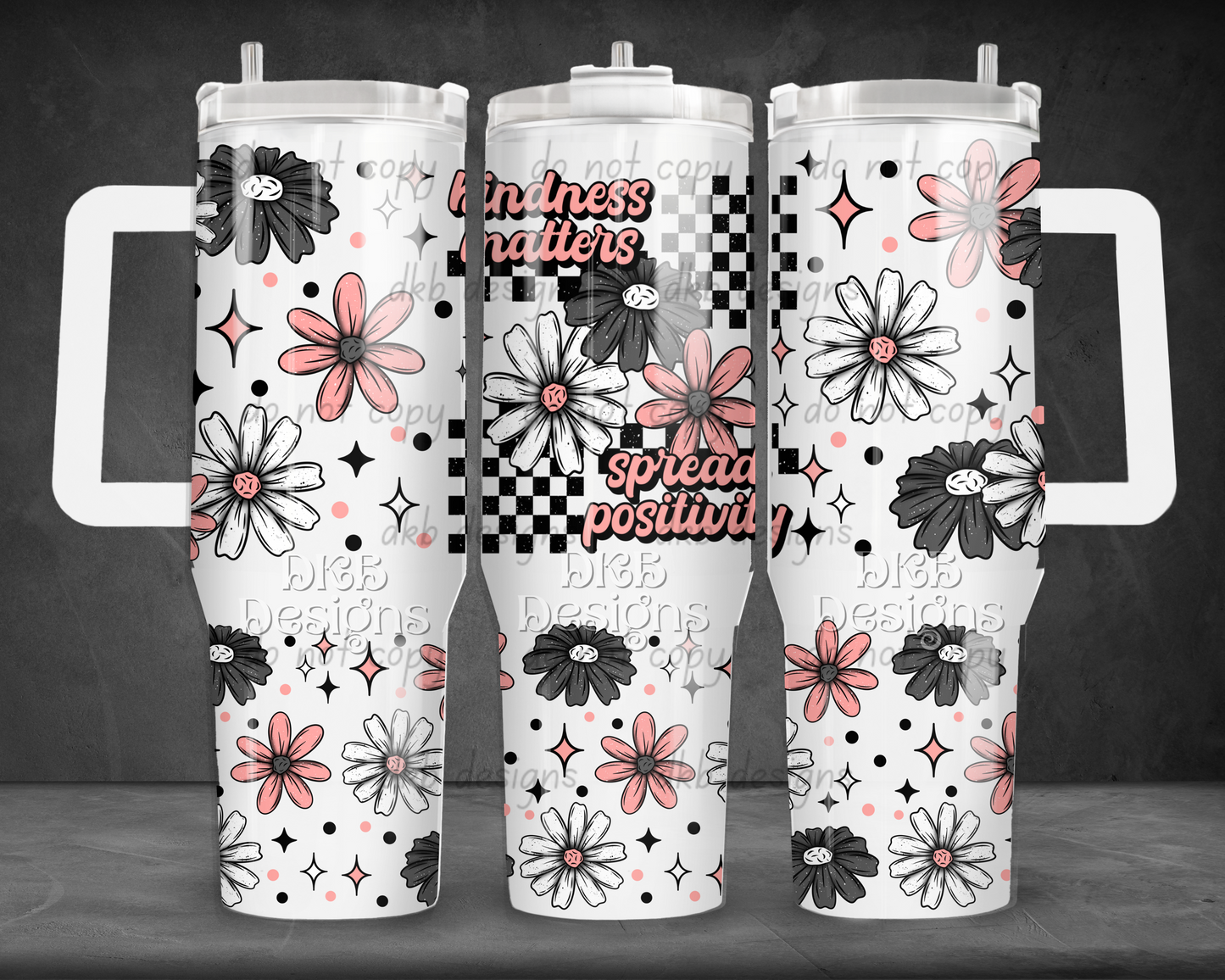 Kindness matters 40oz Tumbler UV DTF