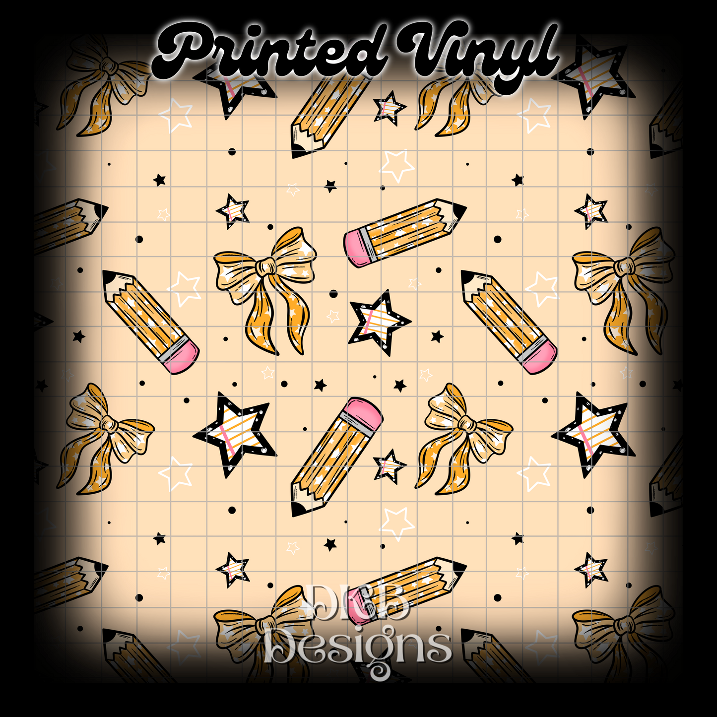 pencils and bows Vinyl