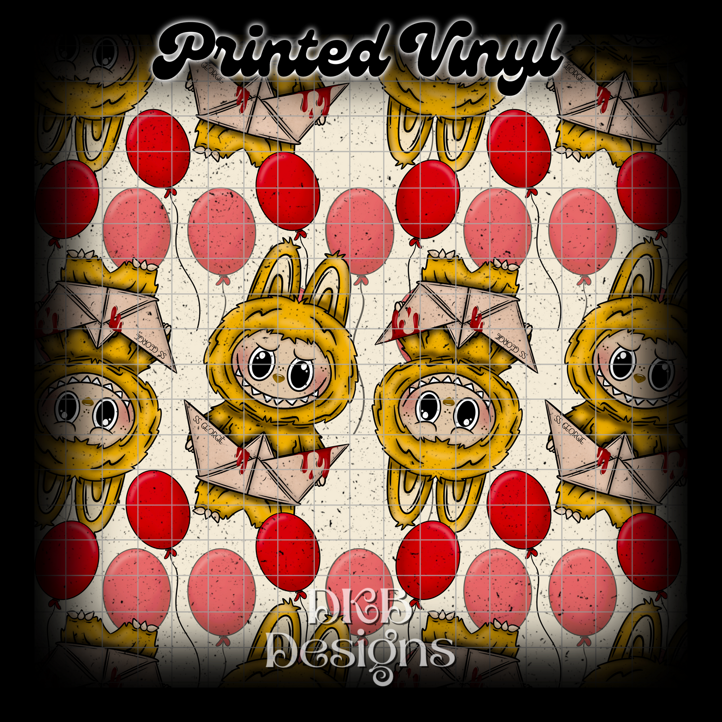 Horror monsters g speckled Printed Vinyl