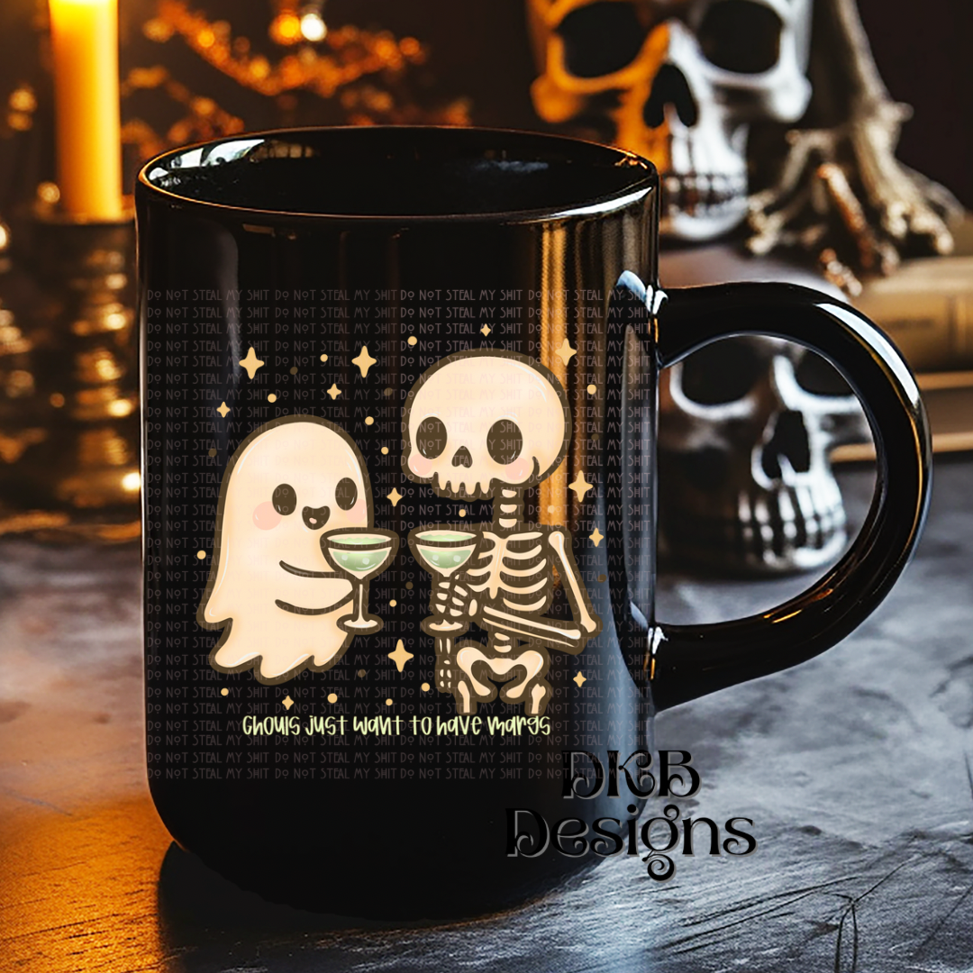 Ghouls just want to have margs UV DTF