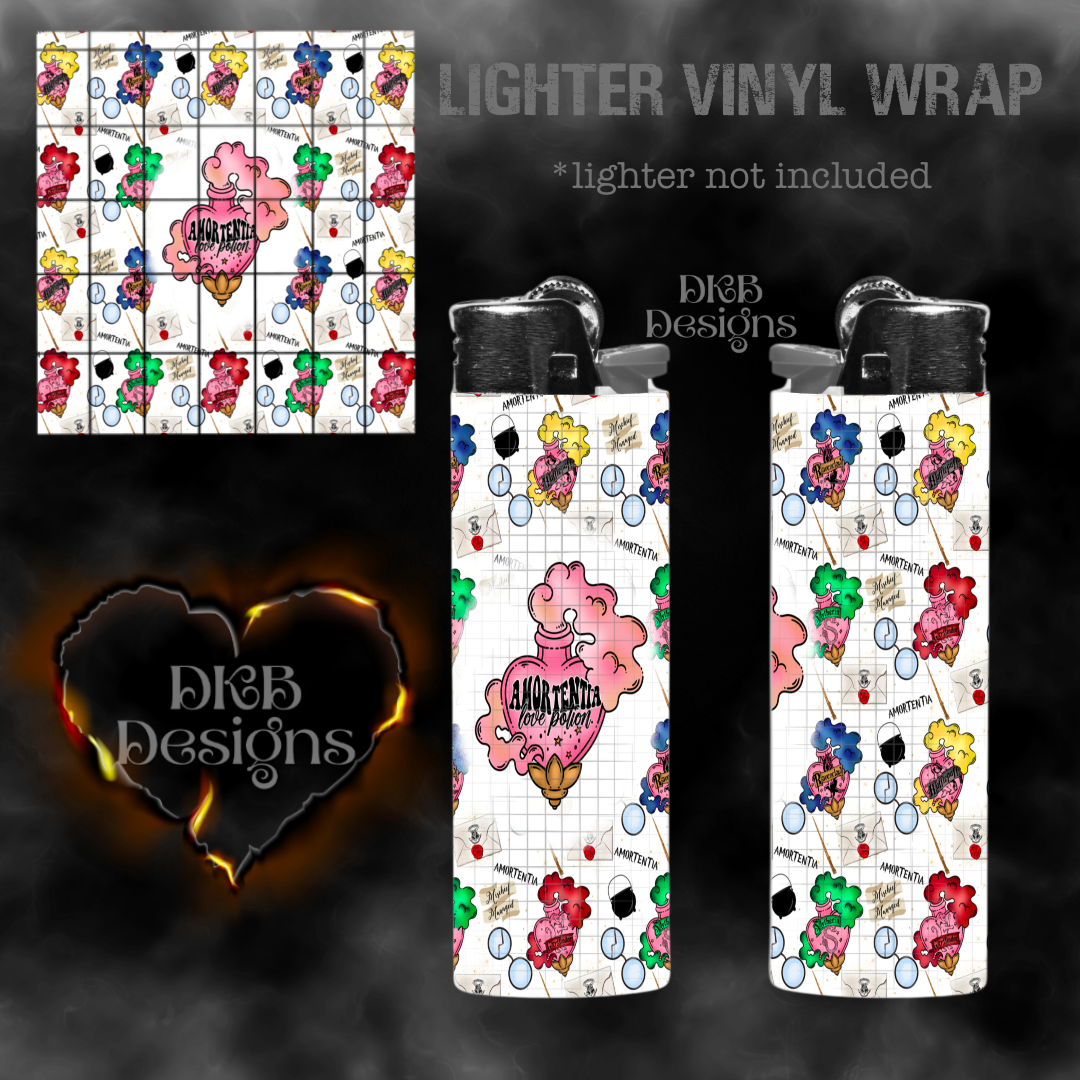 Love potion vinyl lighter wrap