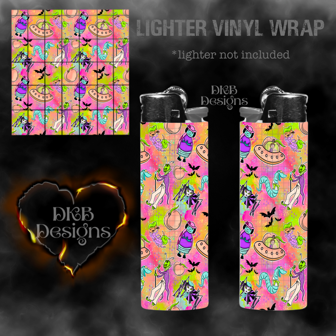 LF giant peach vinyl lighter wrap