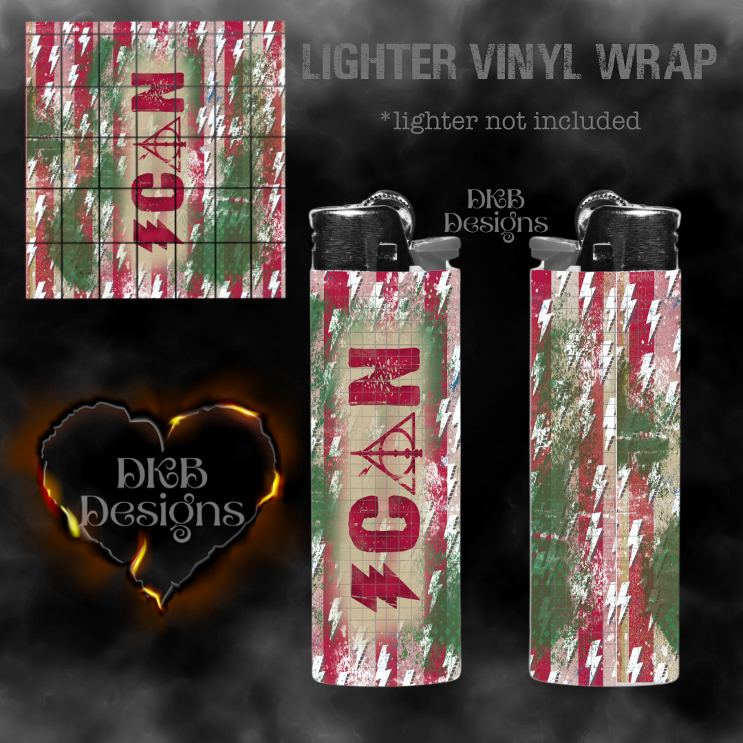 Icon vinyl lighter wrap