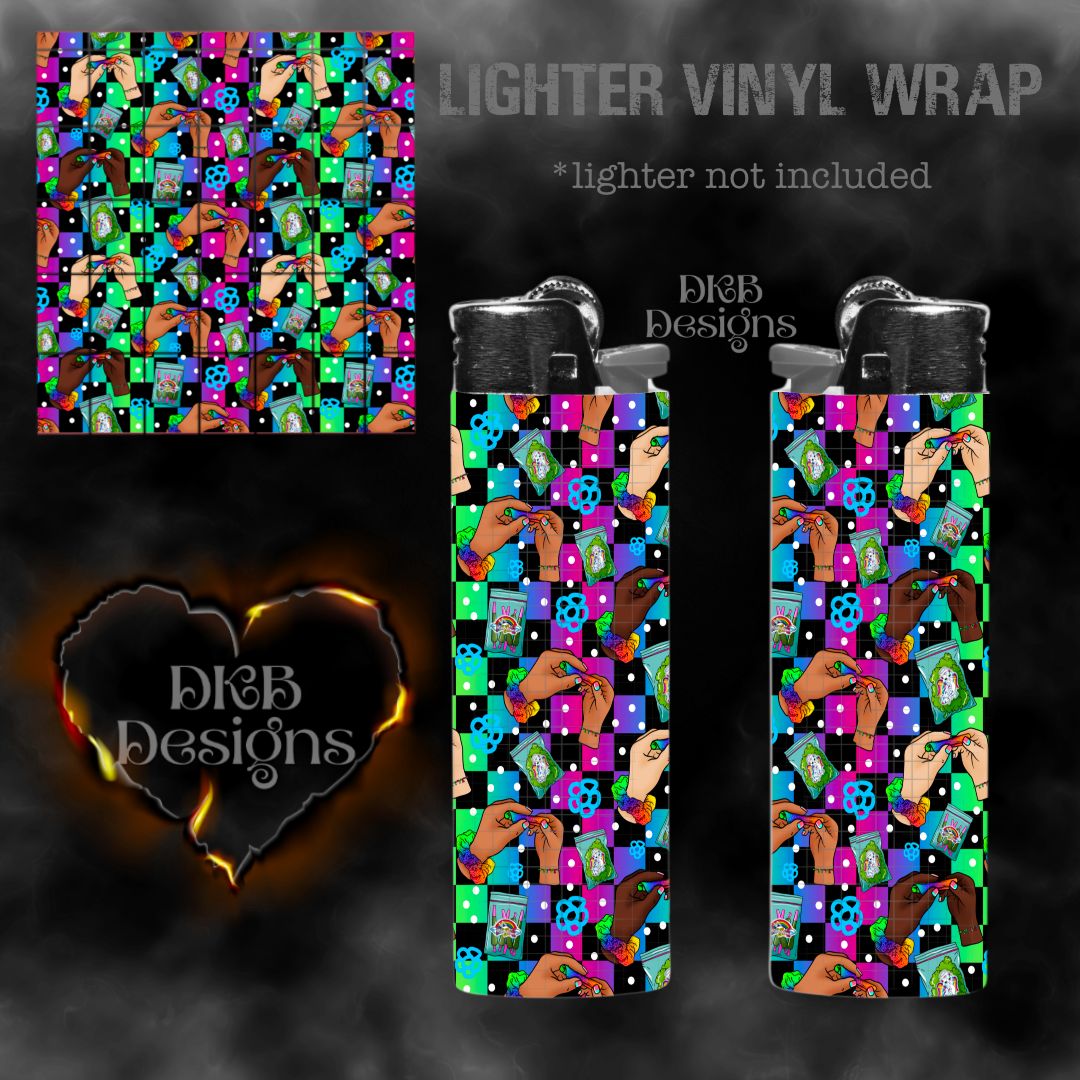 High scrunchies lighter vinyl wrap