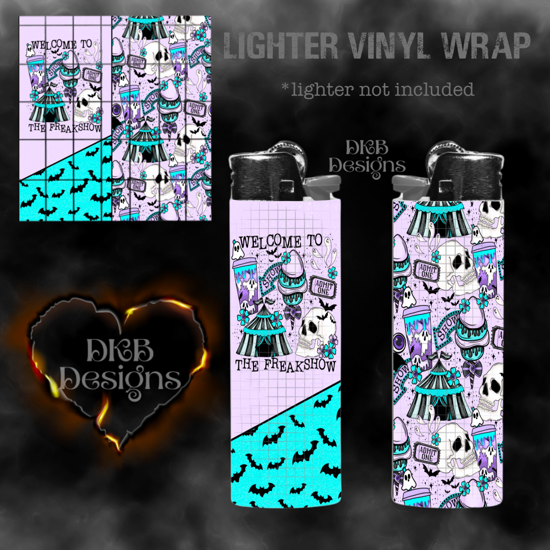 Freakshow vinyl lighter wrap