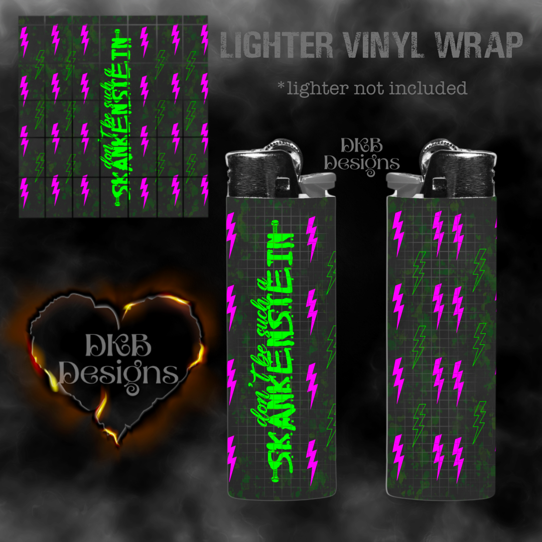 Skankenstein vinyl lighter wrap