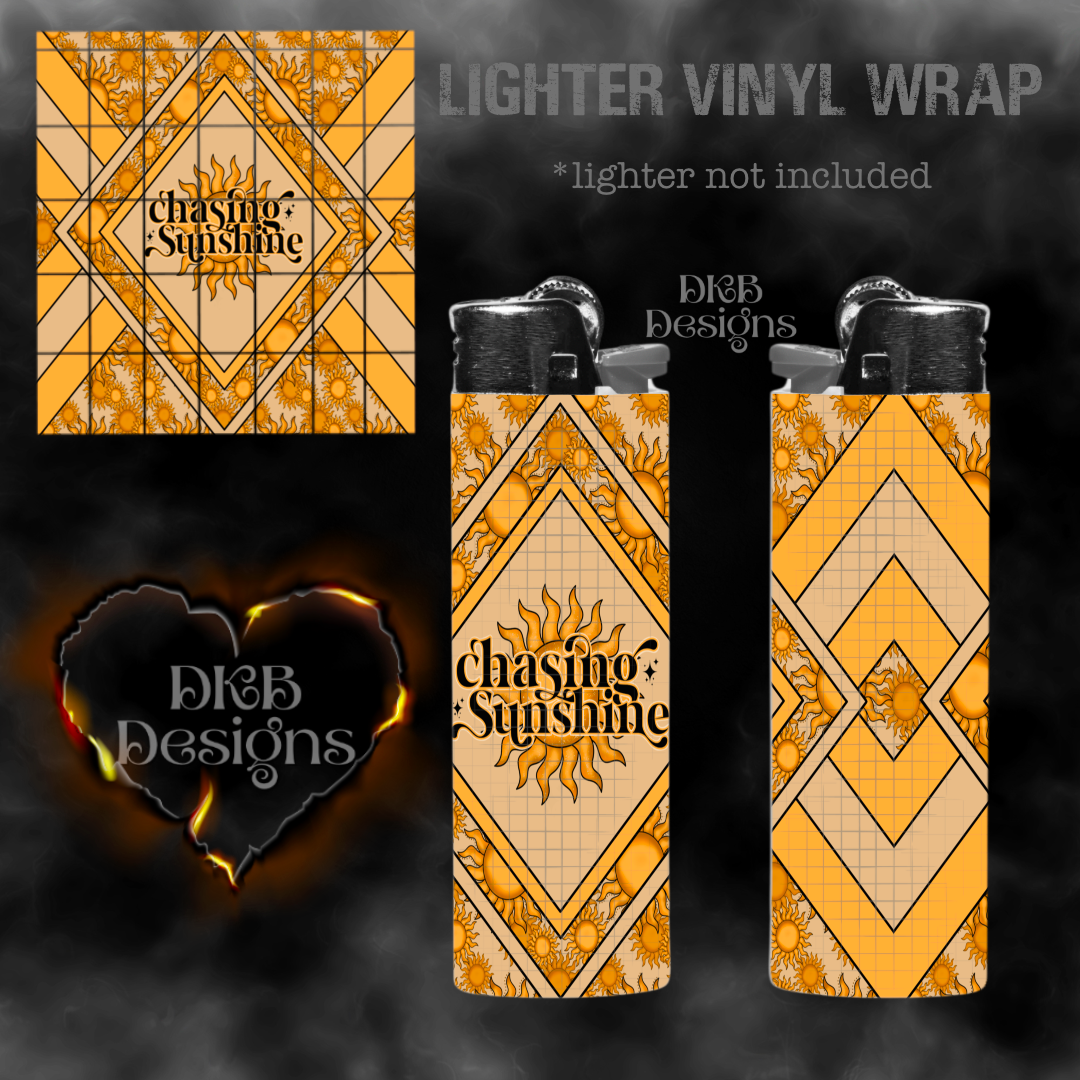 Chasing sunshine vinyl lighter wrap
