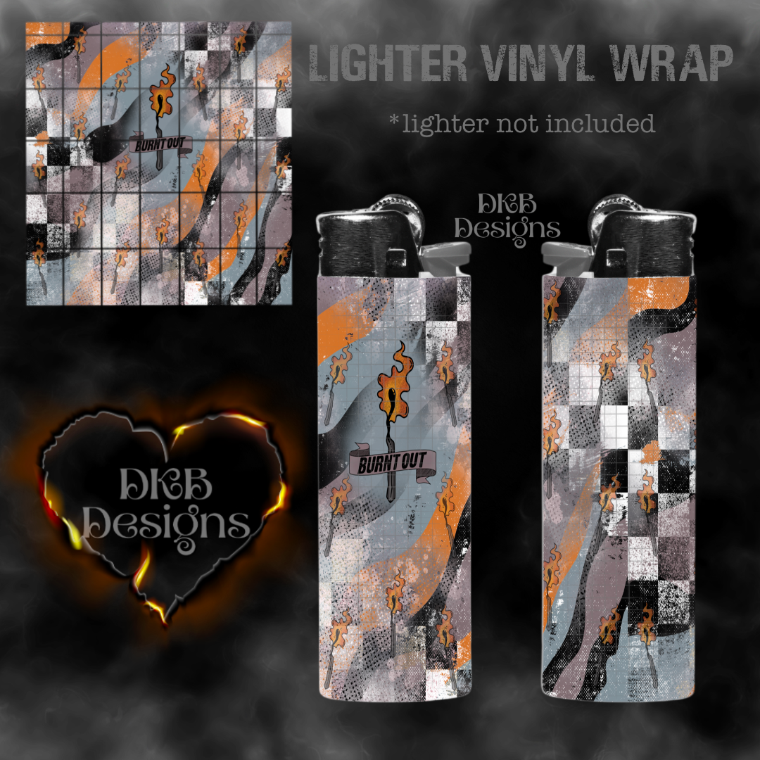 Burnt out vinyl lighter wrap