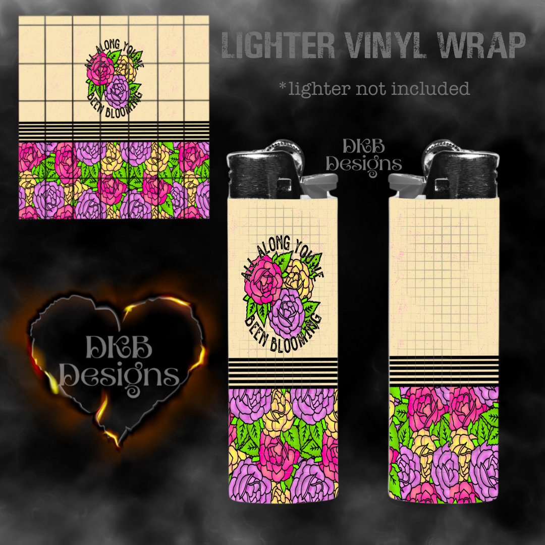 You’ve been blooming vinyl lighter wrap