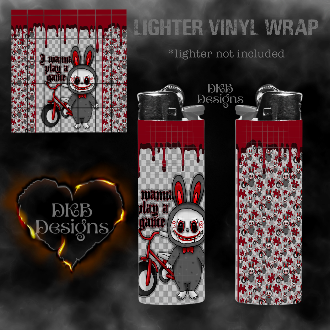 Monsters play a game lighter vinyl wrap