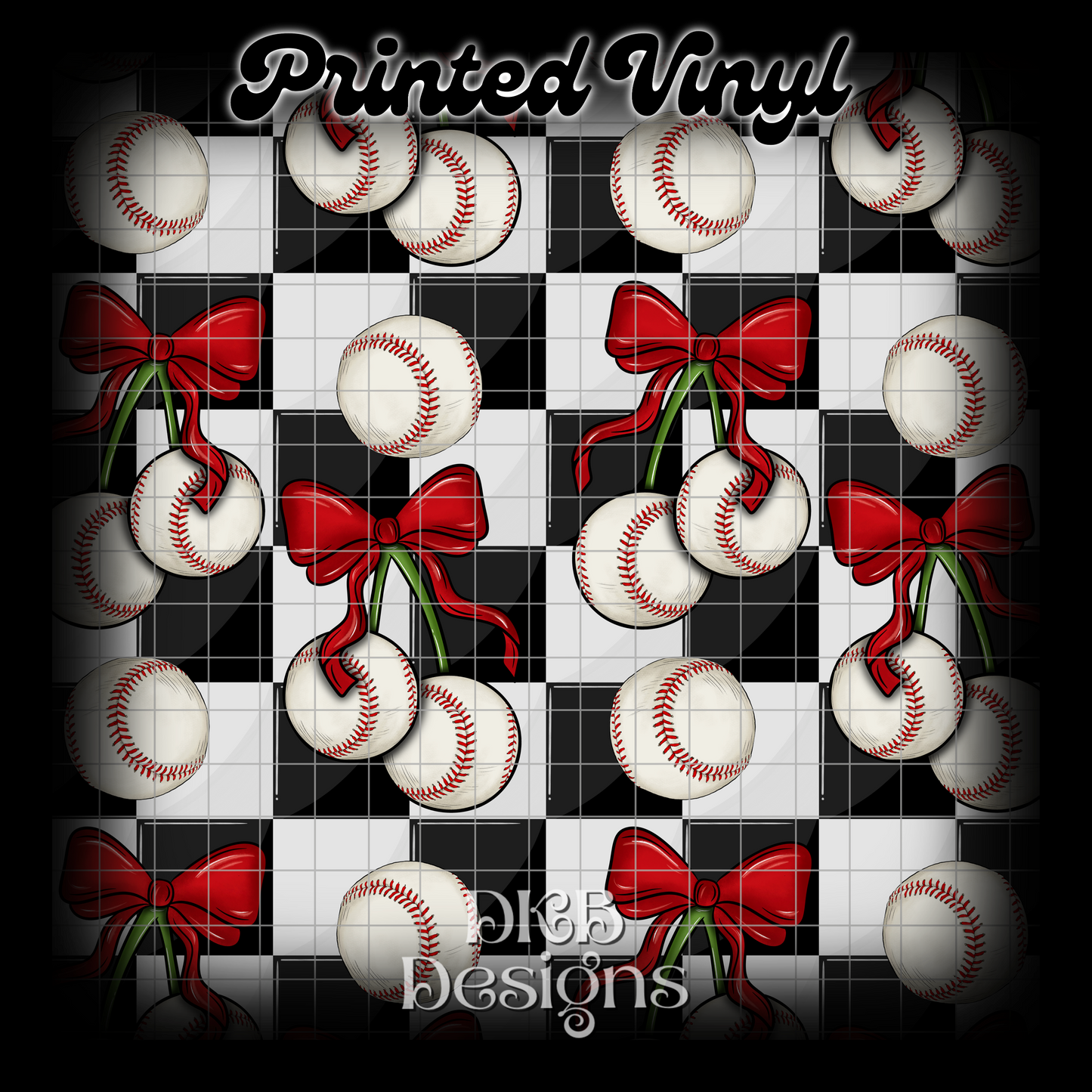 Baseball Printed Vinyl