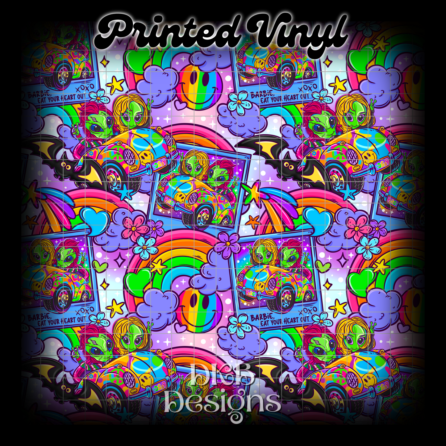 LF horror alien Printed Vinyl