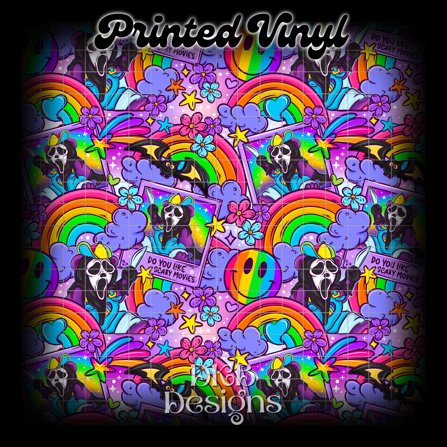 LF horror panda Printed Vinyl