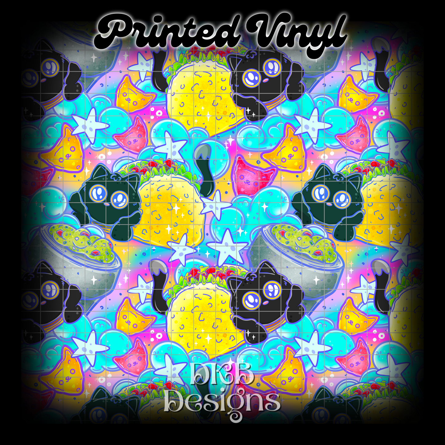 TacoCat rbw Printed Vinyl