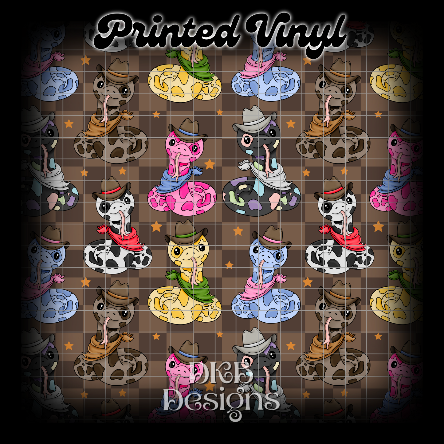 More cowboy Printed Vinyl