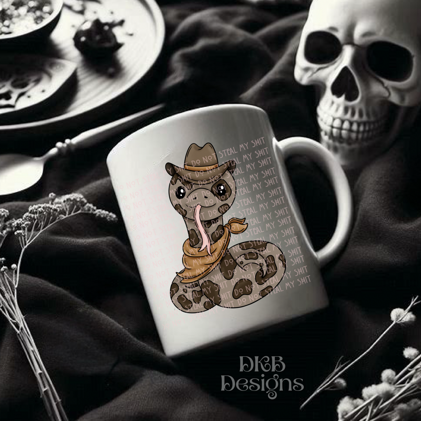 Cowboy snake brown UV DTF