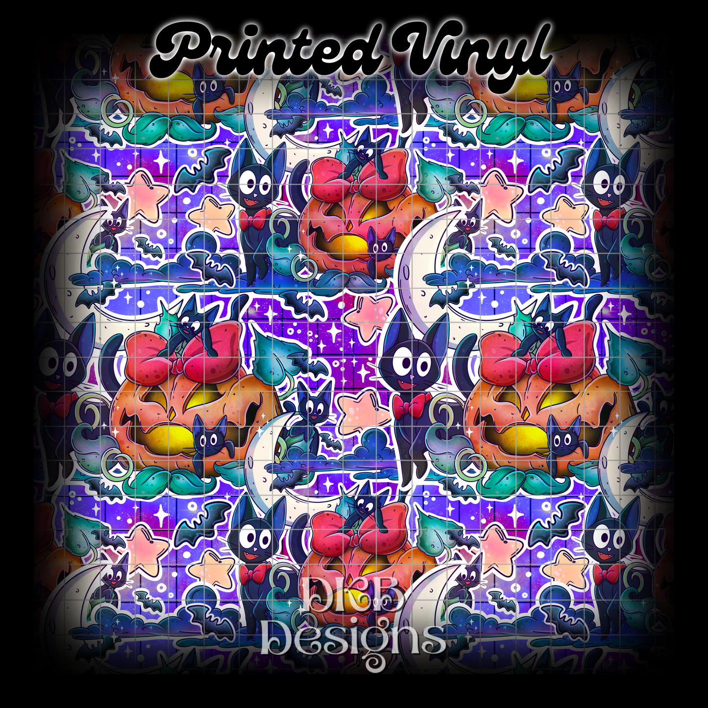 Jiji’s spooky night Printed Vinyl