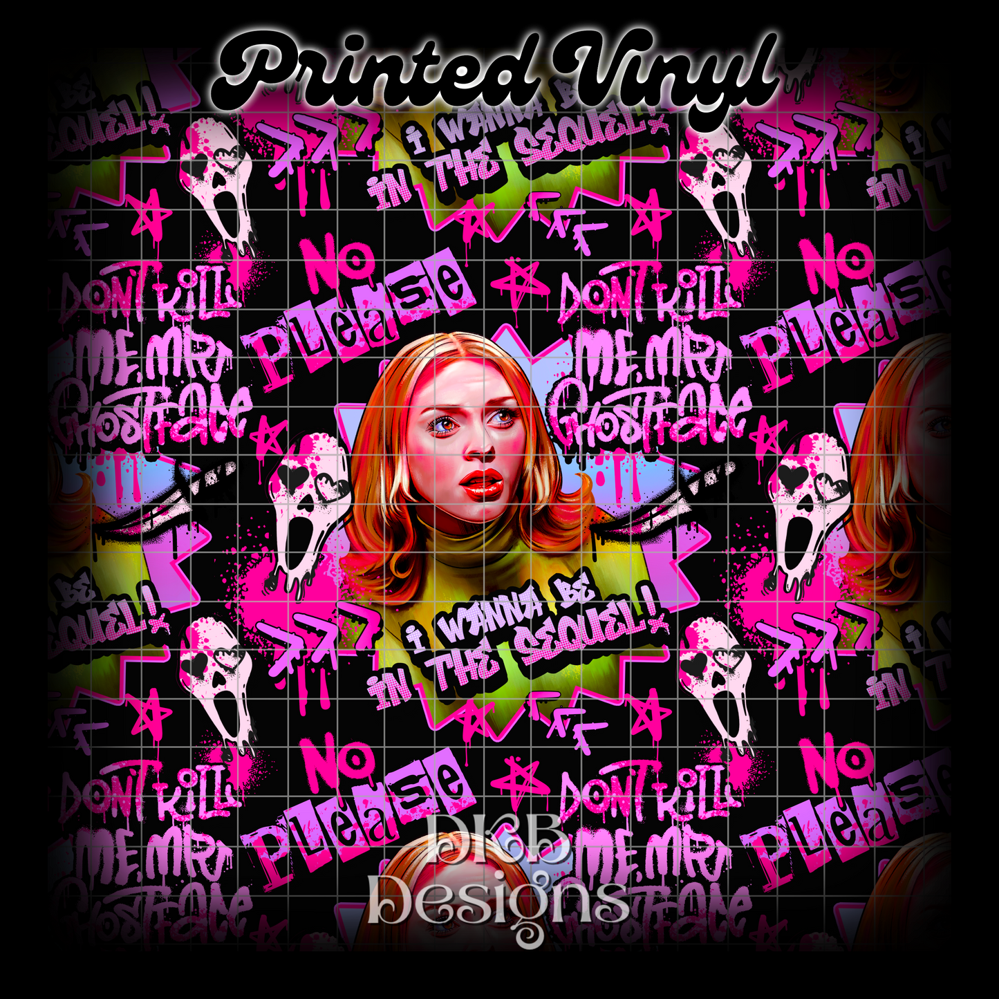 Please Mr GF black Printed Vinyl