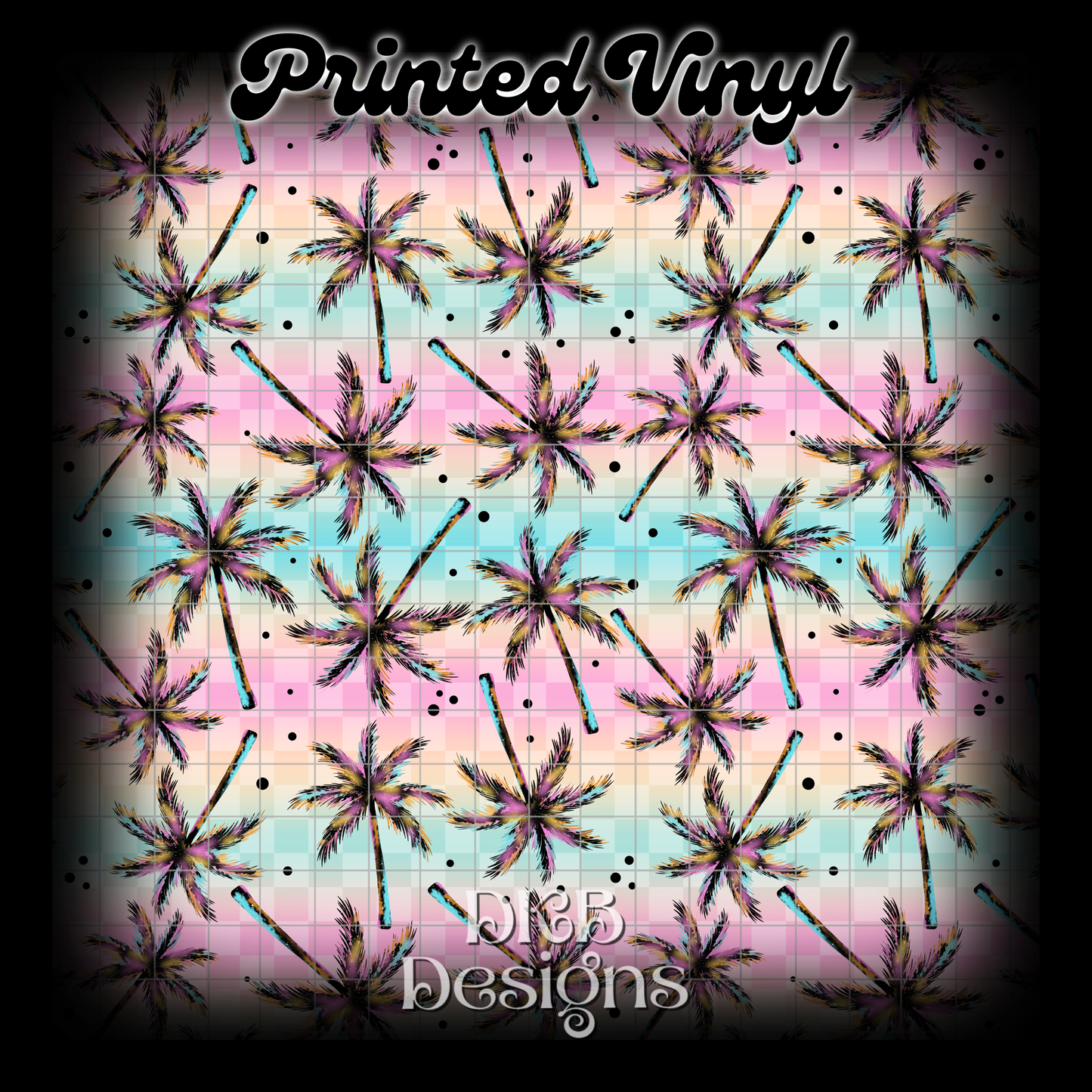 Colorful palms Vinyl