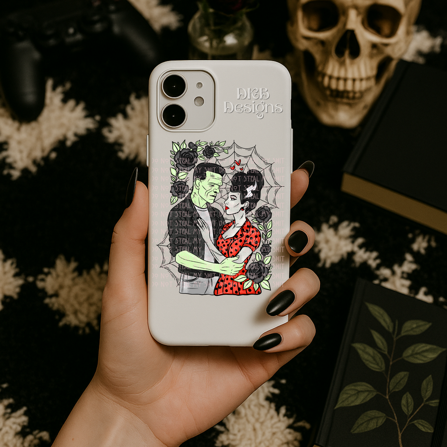 Rockabilly bride UV DTF