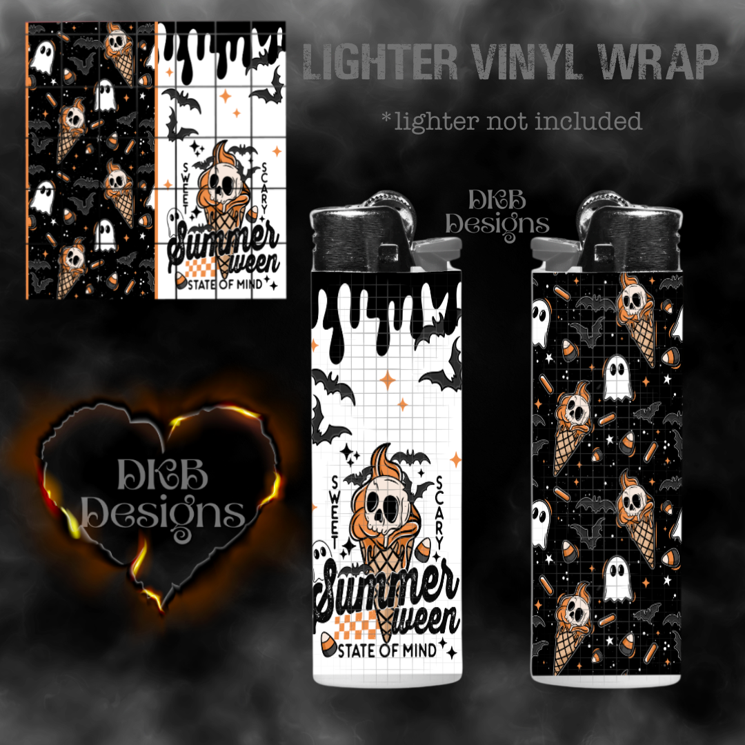 Summerween lighter vinyl wrap