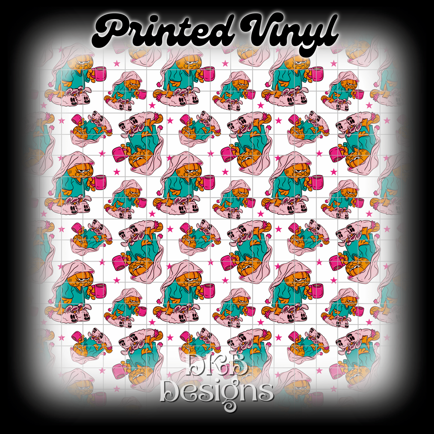 Mornings white Printed Vinyl