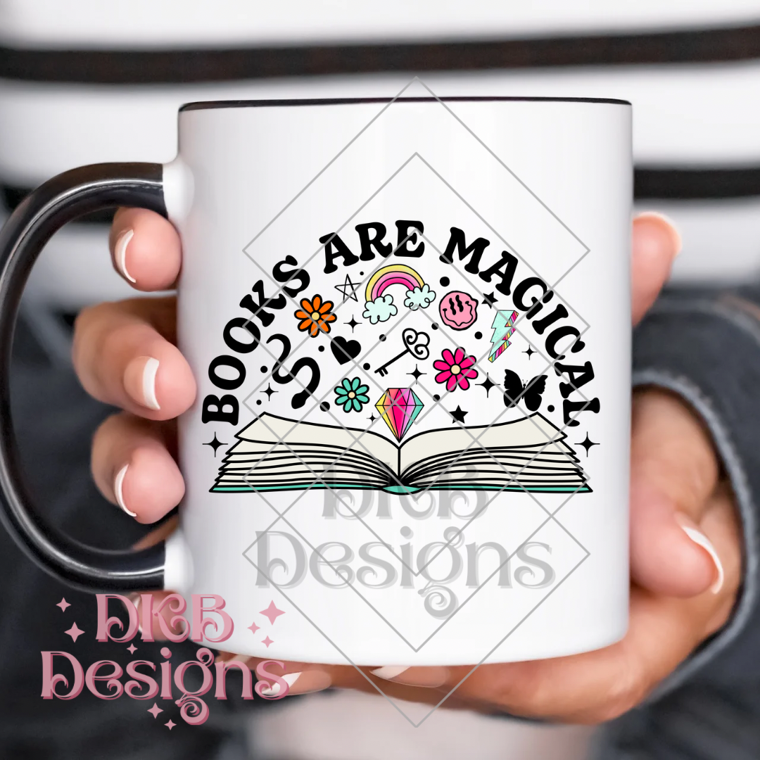 Books are magical UV DTF