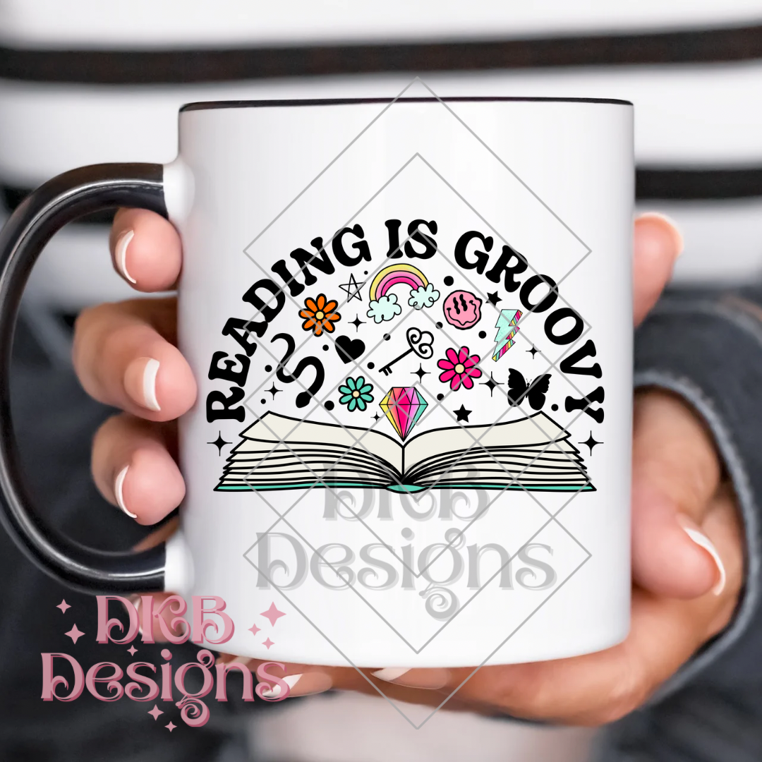 Books are groovy UV DTF