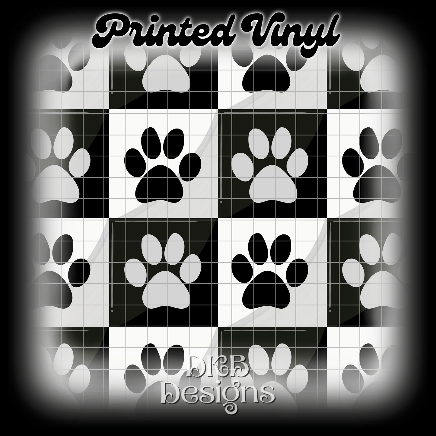 Paw prints Printed Vinyl