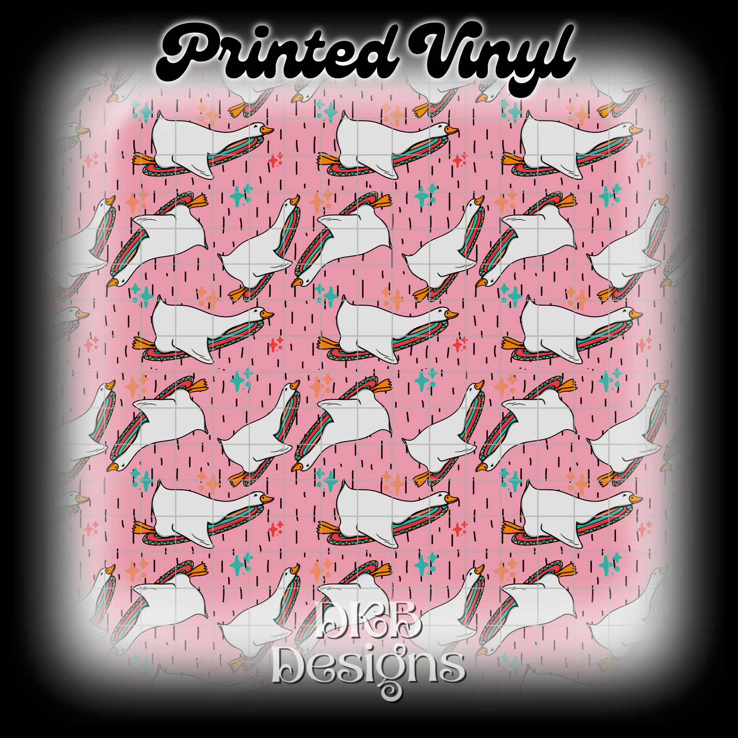 Straight up goose Printed Vinyl